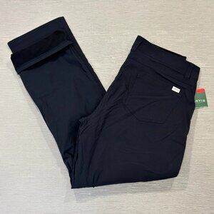Orvis Fleece Lined Tech Pants Mens 34 x 32 Black Water Repellent Insulated
